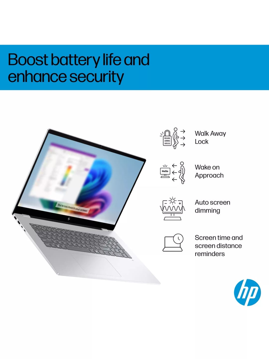 HP OmniBook 7 17.3" Intel Core Ultra 7 32GB 2TB Glacier Silver - Image 6