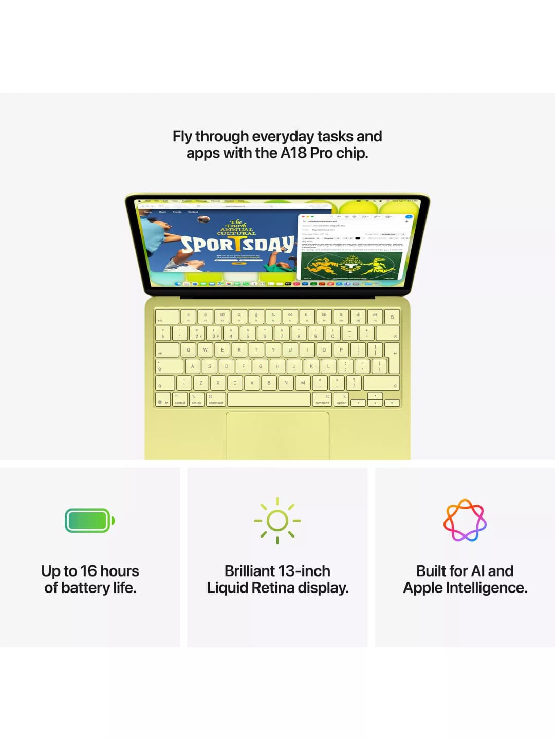 Apple MacBook Neo 13" A18 Pro 8GB 256GB Citrus - Image 10