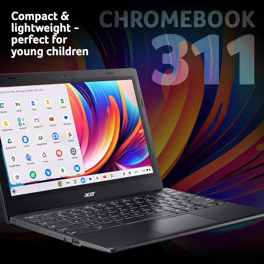 Acer Chromebook 311 Intel Celeron N4500 4GB 64GB Black - Image 2