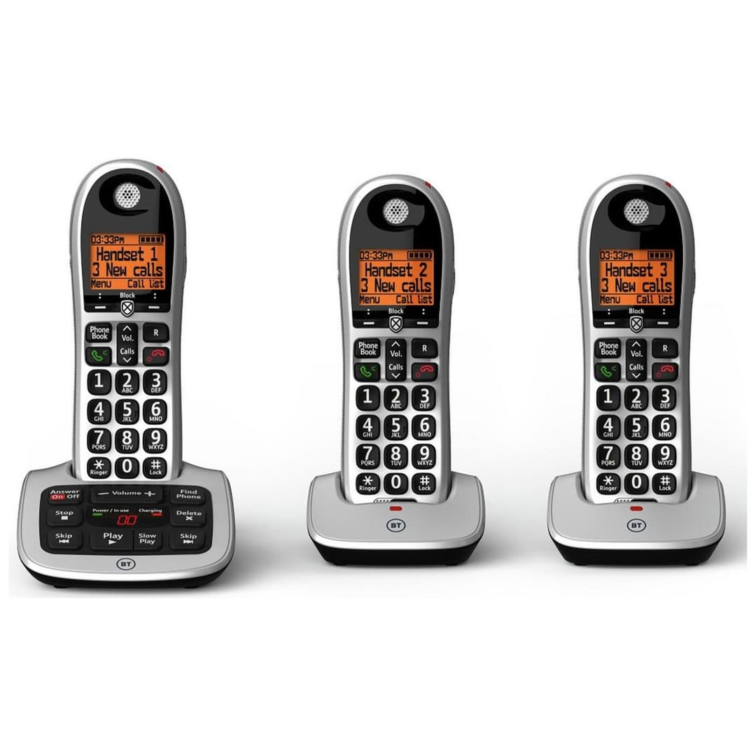 BT Big Button 4600 Telephone with Answer Machine - Triple - Image 1