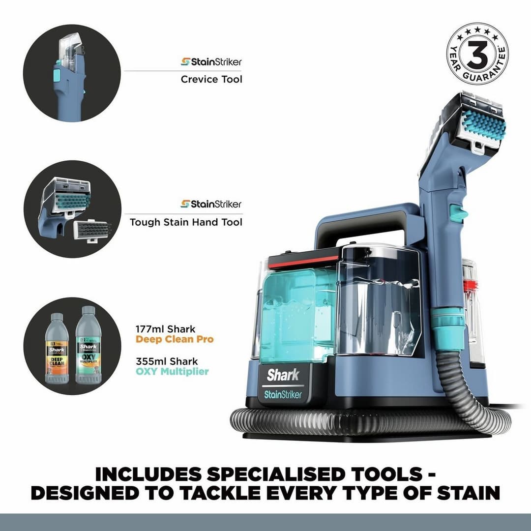 Shark PX200UK StainStriker Spot Cleaner Blue - Image 2