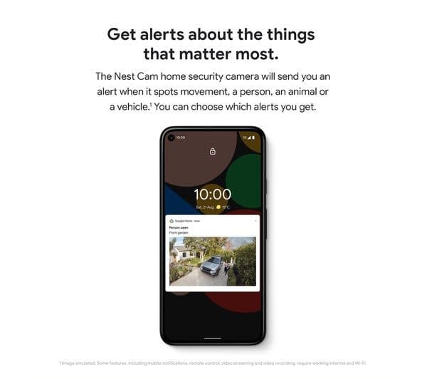 Google Nest Cam Battery Security Camera Snow - Image 2