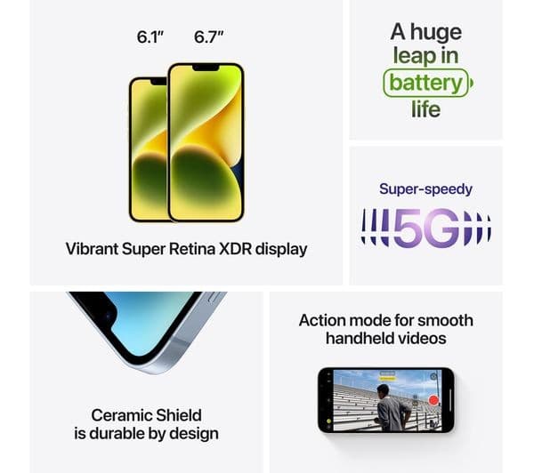 Apple iPhone 14 5G 128GB Mobile Phone - Midnight - Image 9