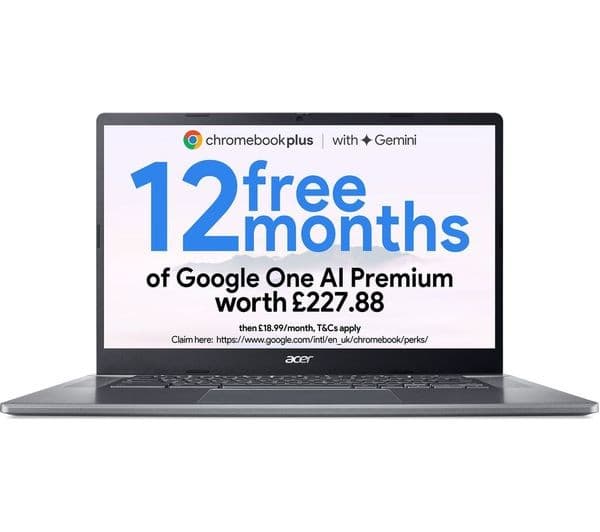 Acer Chromebook Plus 515 Intel Core i3-1215U 8GB 256GB Iron - Image 1