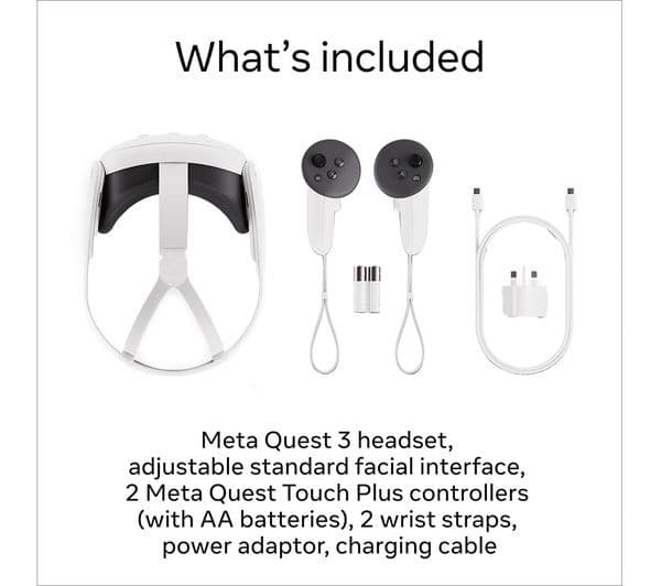 Meta Quest 3 VR Headset 512GB White - Image 3