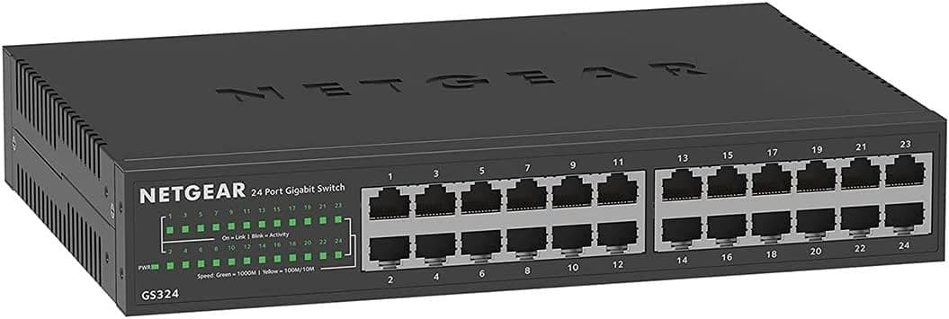 NETGEAR SOHO GS324 - switch - 24 ports - unmanaged - rack-mountable