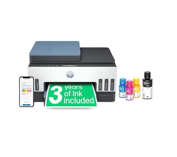 HP Smart Tank 7306 Printer White & Grey & Navy