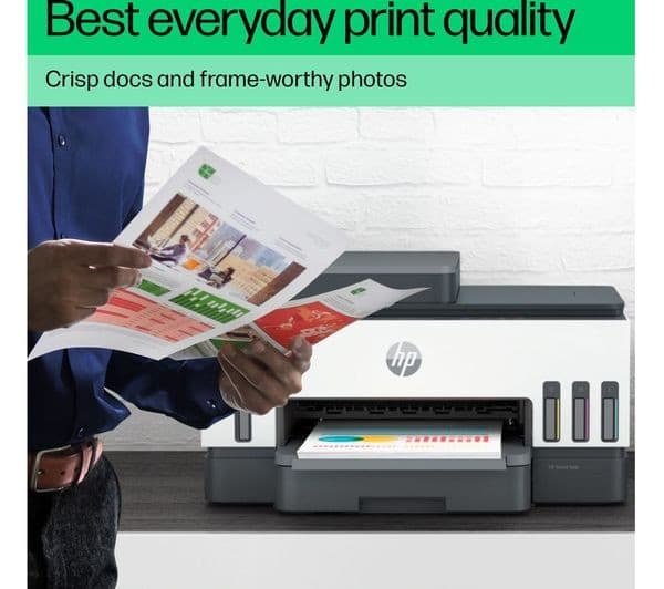 HP Smart Tank 7306 Printer White & Grey & Navy - Image 7