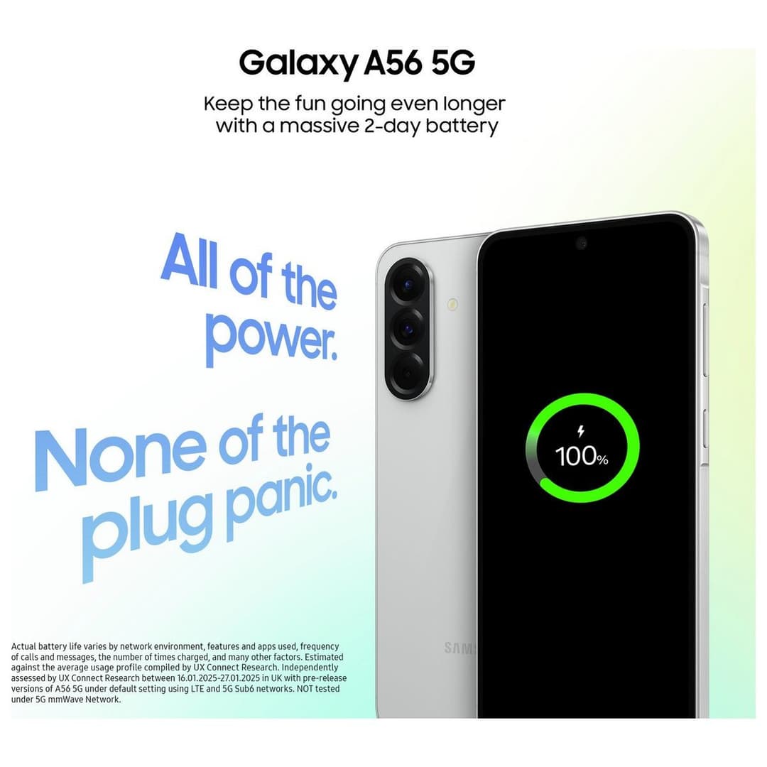 Samsung Galaxy A56 5G 256GB Awesome Light Grey - Image 3