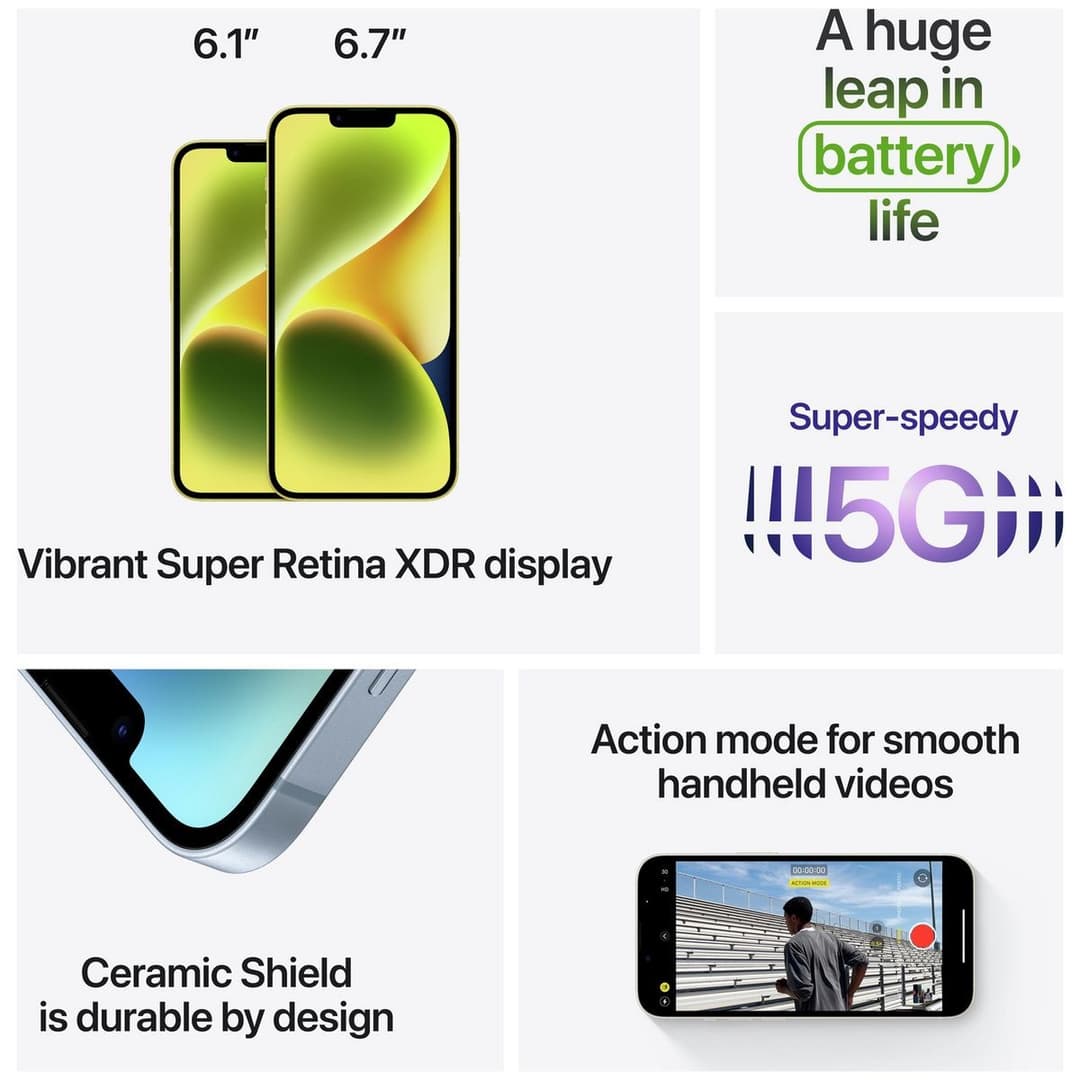 Apple iPhone 14 128GB Starlight - Image 7