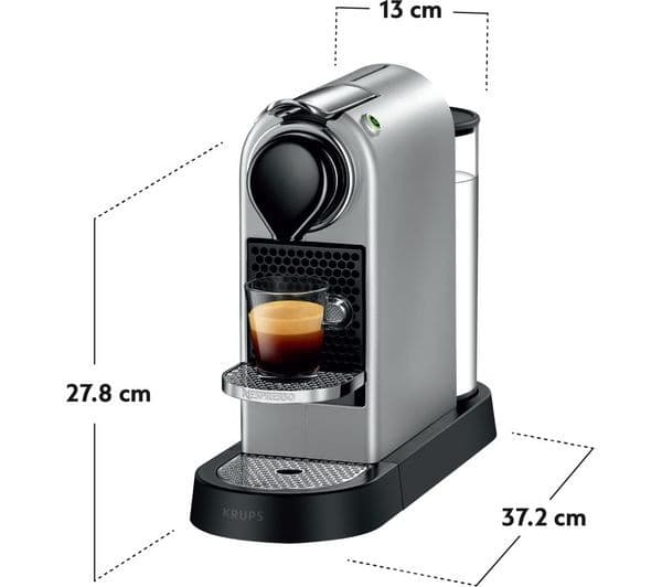 Nespresso by Krups Citiz XN741B40 Coffee Machine Silver - Image 5