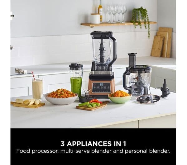 Ninja BN800UK Food Processor & Blender Black/Silver - Image 2