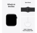 Apple Watch Series 11 Smartwatch 42mm Space Grey Aluminium Black Sport Band S/M thumbnail 9