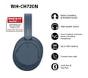 Sony WH-CH720N Wireless Headphones Waterfall Blue thumbnail 6