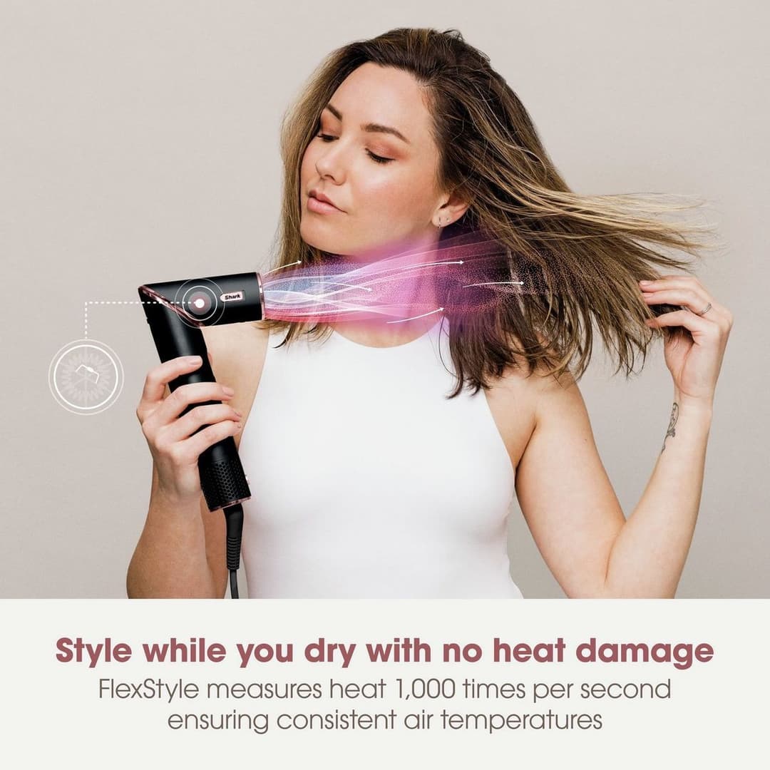 Shark FlexStyle Hair Styler HD446UK Black/Rose Gold - Image 9