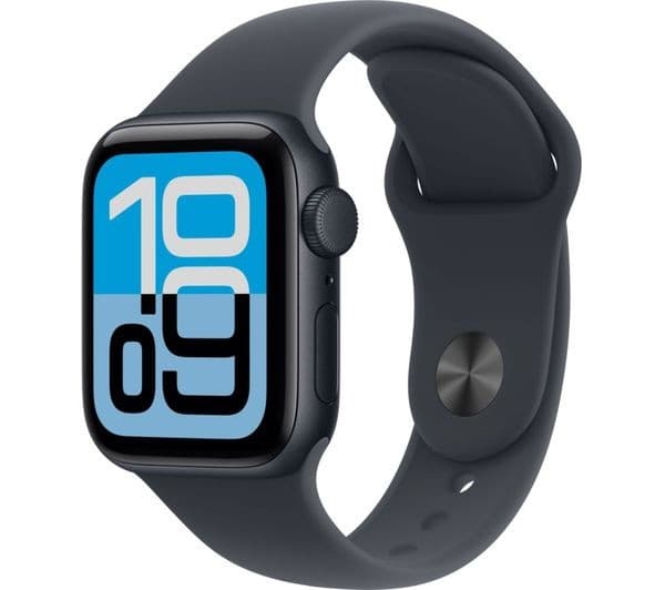 Apple Watch SE 3 Smartwatch 40mm Midnight Aluminium Midnight Sport Band S/M - Image 1
