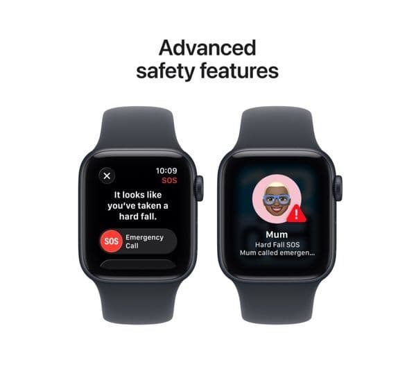 Apple Watch SE 3 Smartwatch 40mm Midnight Aluminium Midnight Sport Band S/M - Image 7