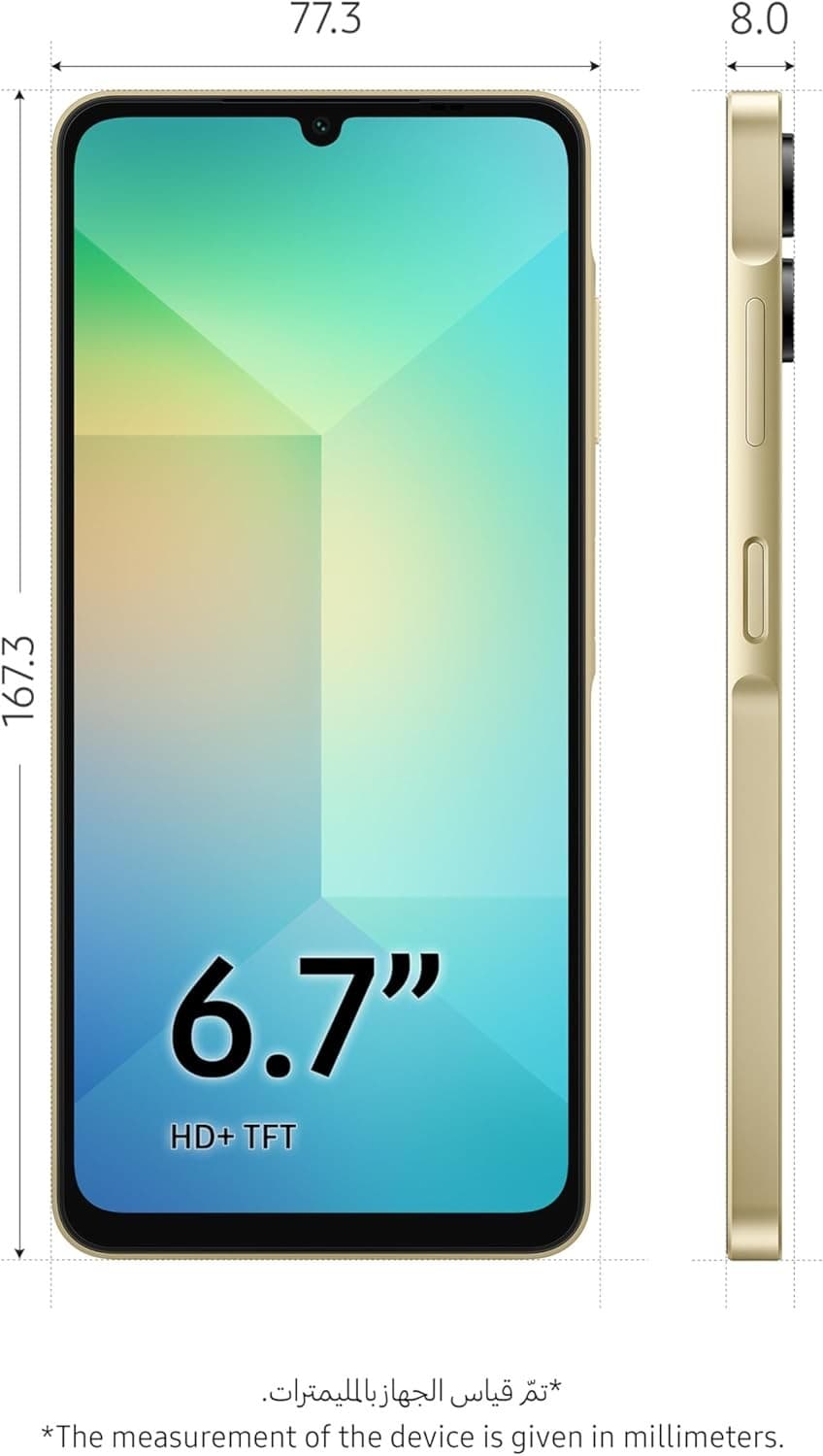 Samsung Galaxy A06 128GB Gold - Image 3