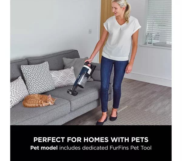 SHARK Stratos Anti Hair Wrap Plus with Pet Tool IZ411UKT Cordless Vacuum Cleaner - Deep Navy - Image 8