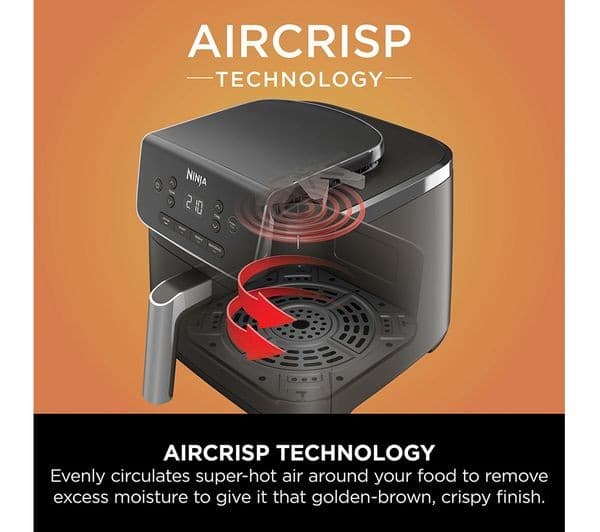 Ninja AF140UK 4.7L Air Fryer Black - Image 9