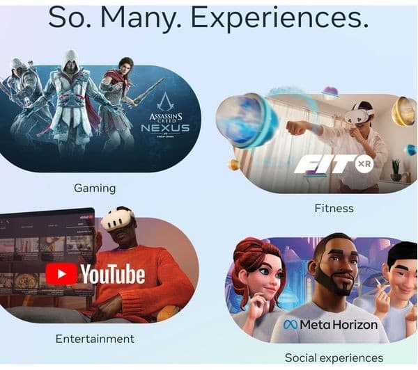 Meta Quest 3S VR Headset 256GB White - Image 4