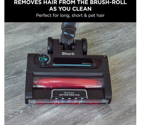 SHARK Stratos Anti Hair Wrap Plus Pet Pro IZ420UKT Cordless Vacuum Cleaner - Silver - Image 3