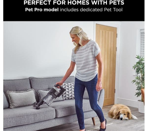 SHARK Stratos Anti Hair Wrap Plus Pet Pro IZ420UKT Cordless Vacuum Cleaner - Silver - Image 7