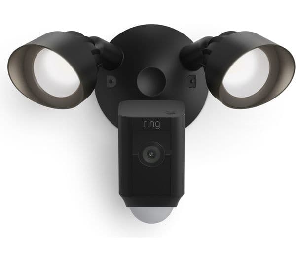 Ring Floodlight Cam Wired Plus Security Camera Black - Image 1