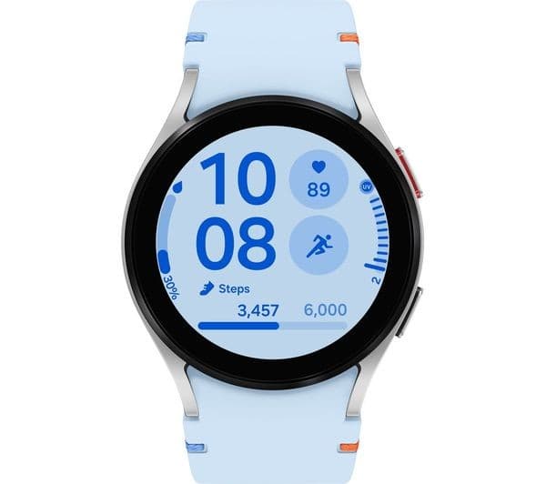 Samsung Galaxy Watch FE Smartwatch 40mm Silver Blue - Image 2