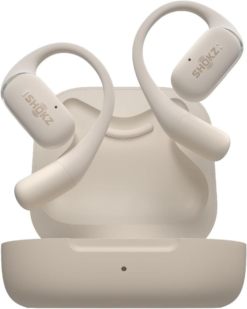 Shokz OpenFit Wireless Earbuds Beige - Image 3