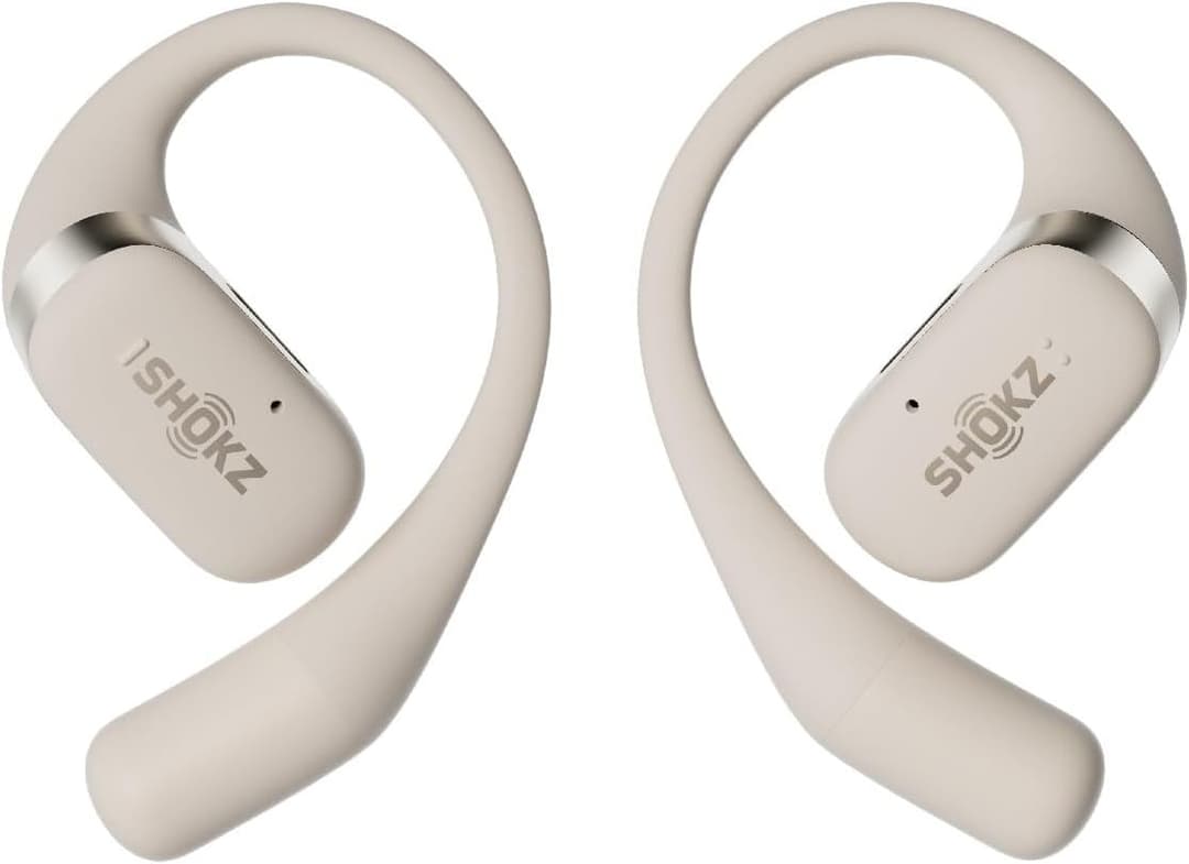 Shokz OpenFit Wireless Earbuds Beige - Image 4