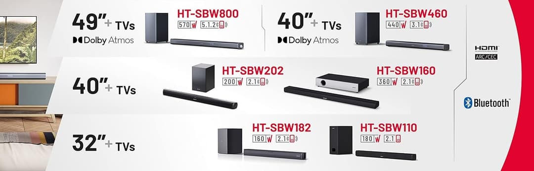Sharp HT-SBW460 Soundbar Black - Image 9