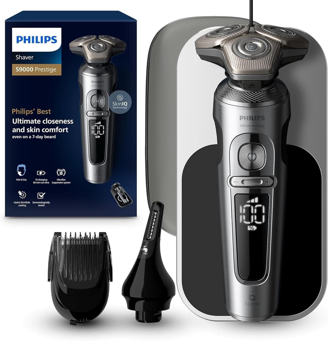 Philips Series 9000 Prestige SP9871/22 Electric Shaver Chrome - Image 1
