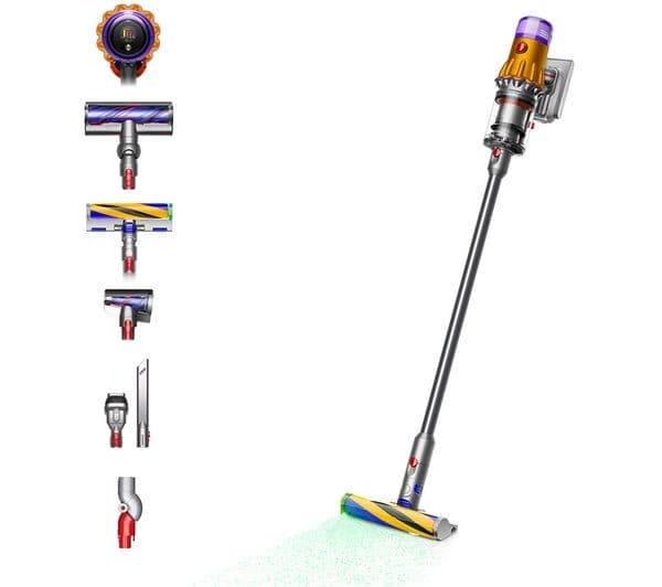 Dyson V12 Detect Slim Absolute Cordless Vacuum Nickel & Yellow