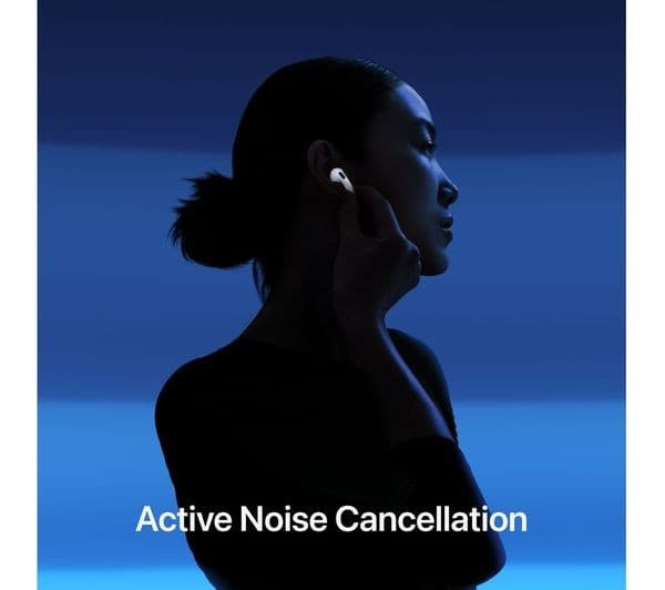 Apple AirPods 4 Active Noise Cancellation Wireless Earbuds White - Image 3