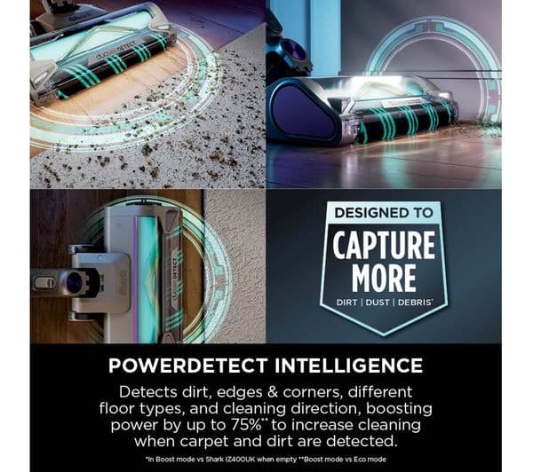 Shark PowerDetect IP1251UKT Cordless Vacuum Cleaner Java Grey - Image 2