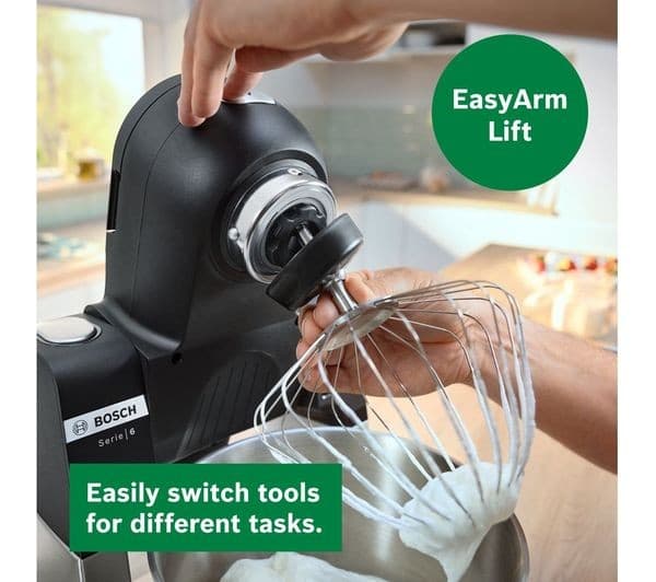 Bosch Series 6 MUMS6ZM00G Stand Mixer Black & Silver - Image 2