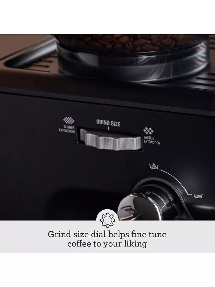 Sagethe Barista Express™ Impress Luxe Coffee Machine, Black Truffle - Image 6