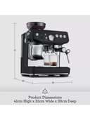Sagethe Barista Express™ Impress Luxe Coffee Machine, Black Truffle thumbnail 9