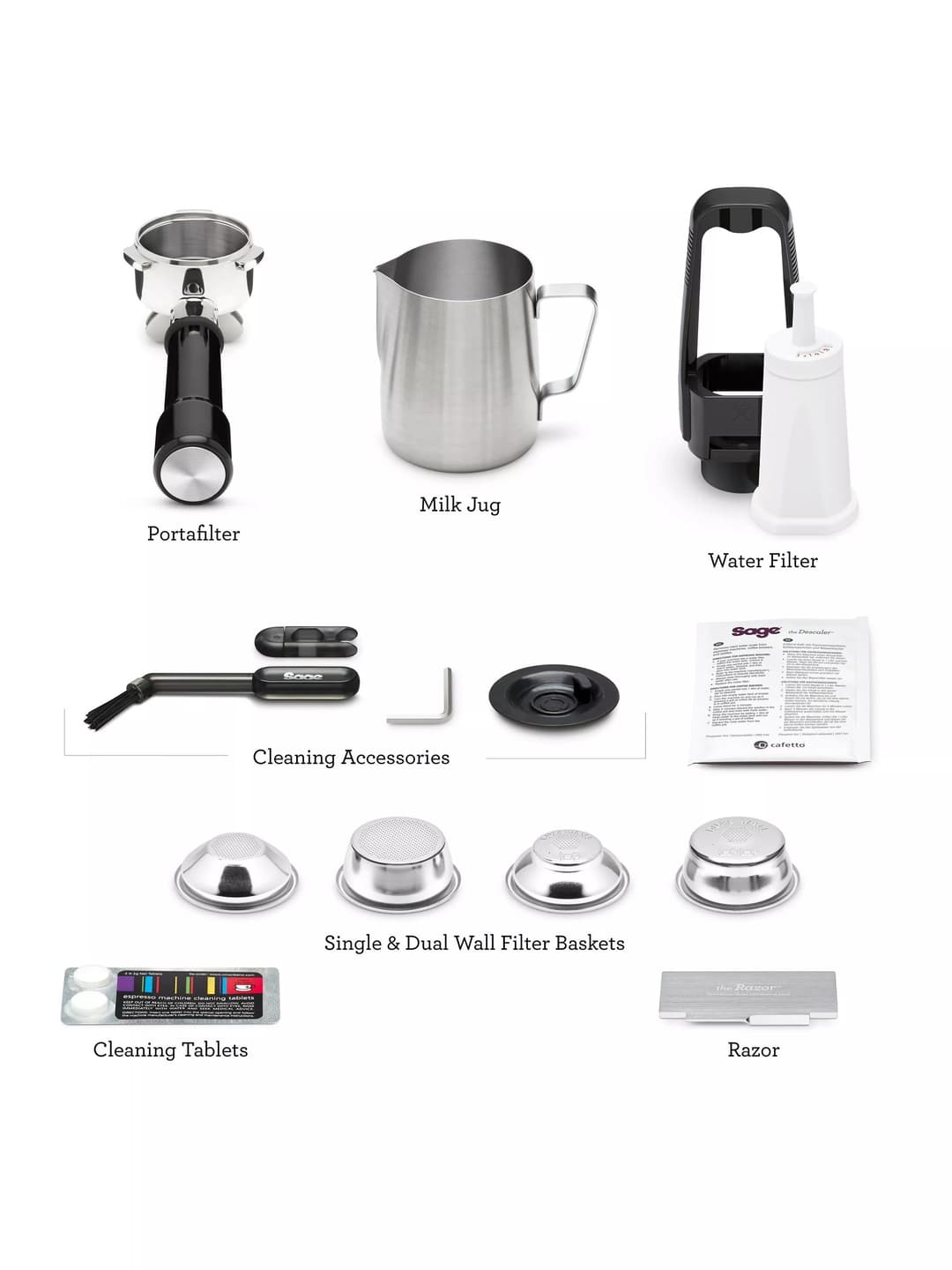 Sagethe Barista Express™ Impress Luxe Coffee Machine, Black Truffle - Image 10