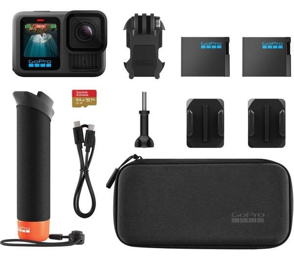 GoPro HERO13 Black 5.3K Action Camera & Accessories Bundle