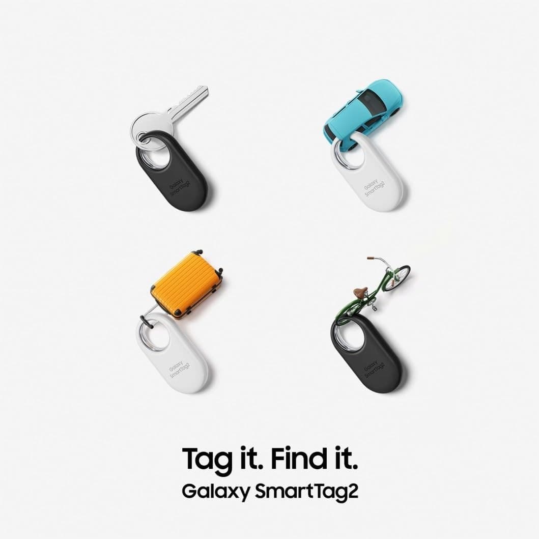Samsung Galaxy SmartTag2 4-Pack White and Black - Image 7