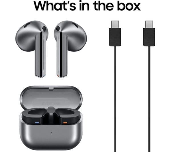 Samsung Galaxy Buds3 Wireless Earbuds Silver - Image 9