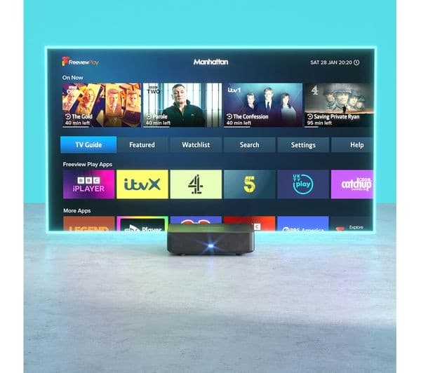 MANHATTAN T4 Freeview Play Smart 4K Ultra HD Set Top Box - Image 2