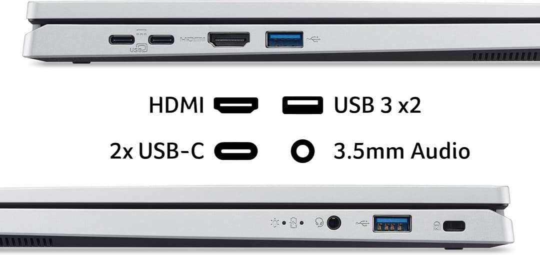 Acer Aspire Go 14 Intel N150 8GB 128GB Silver - Image 6