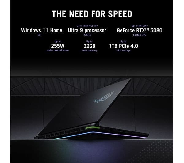 ASUS ROG Strix G16 16" Gaming Laptop Intel® Core™ Ultra 9, RTX 5060, 1 TB - Black - Image 8