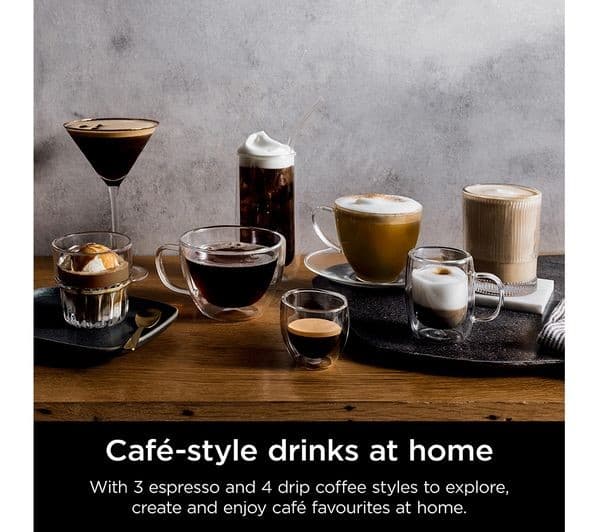 Ninja Luxe Cafe ES601UK Bean to Cup Coffee Machine Silver & Black - Image 4