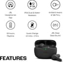 JBL Wave Beam Wireless Earbuds Black thumbnail 3