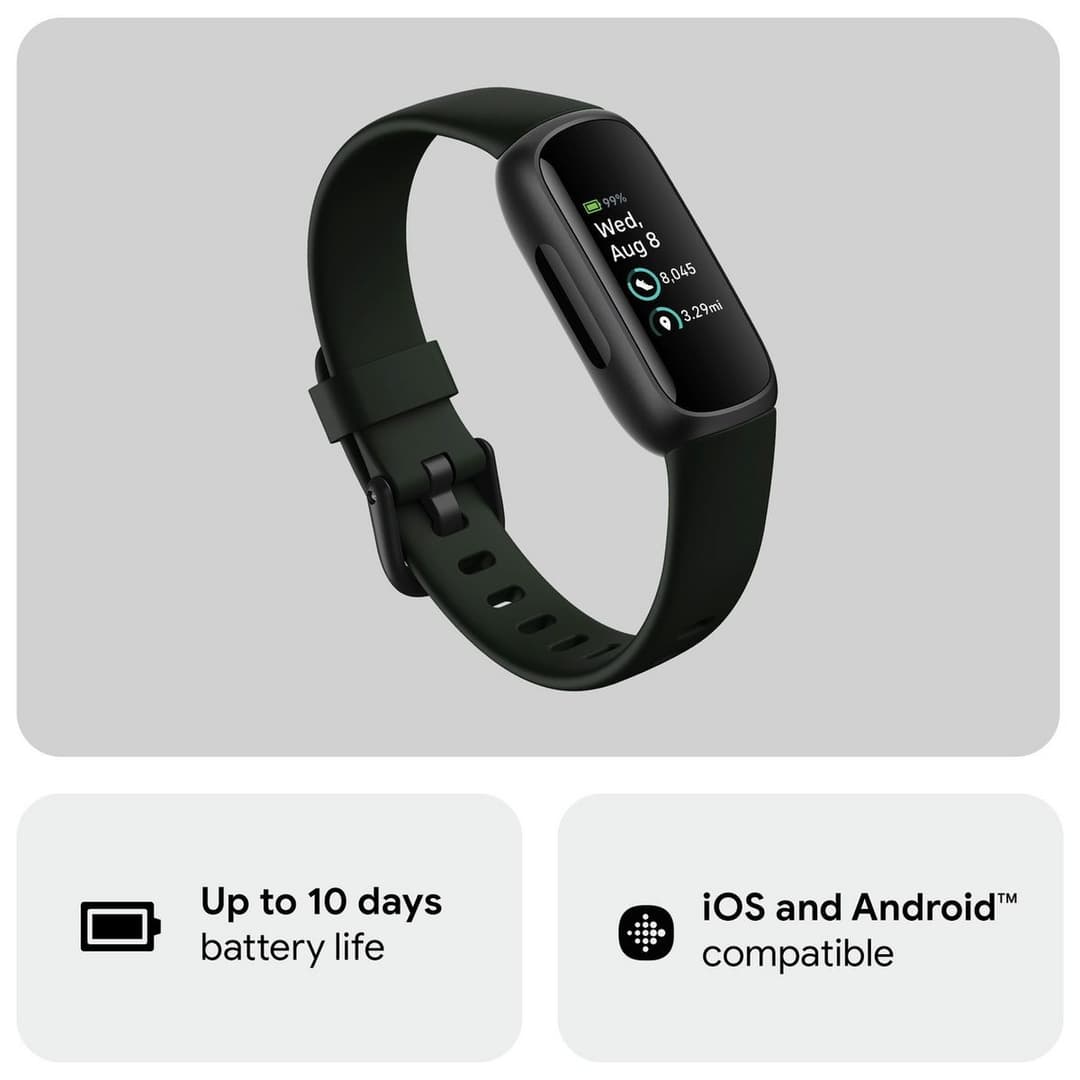 Fitbit Inspire 3 Activity Tracker Black - Image 3