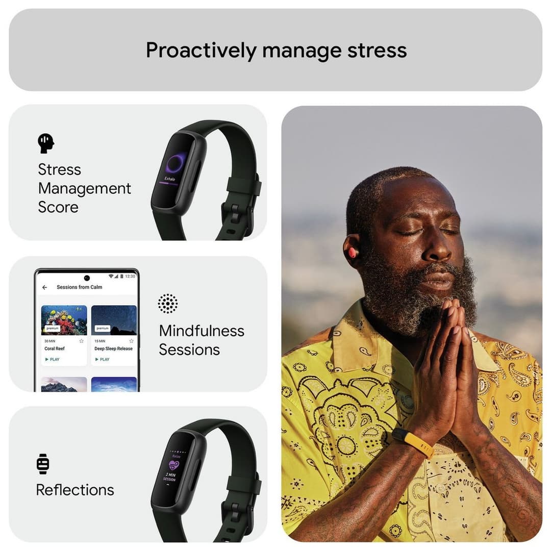 Fitbit Inspire 3 Activity Tracker Black - Image 5